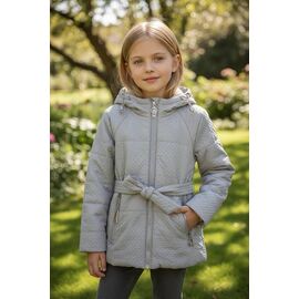 Фотография Куртка детская демисезонная на девочку 9630 grey р.98-122 "Delfinka" недорого оптом от прямого поставщика
