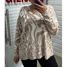 Фотография Свитер женский 25226 beige р.48-54 "PULSE" недорого оптом от прямого поставщика