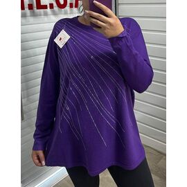 Фотография Свитер женский 25237 purple р.52-60 "PULSE" недорого оптом от прямого поставщика