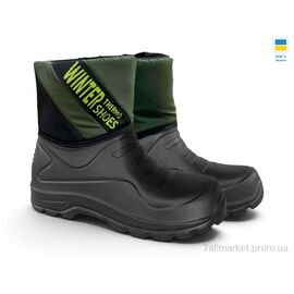 Фотография Сапоги из пены мужские зима СМ323 хакі (8 пар р.41-46) "Rai shoes" недорого оптом от прямого поставщика