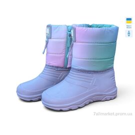 Фотография Сапоги из пены детские зима DC12 бірюза (8 пар р.28-37) "Rai shoes" недорого оптом от прямого поставщика