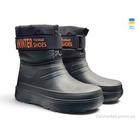 Фотография Сапоги из пены мужские зима СМ733 чорний (8 пар р.41-46) "Rai shoes" недорого оптом от прямого поставщика