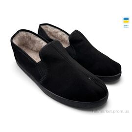Фотография Тапки мужские домашние зима 305 чорний (12 пар р.41-46) "Rai shoes" недорого оптом от прямого поставщика