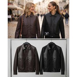 Фотография Куртка женская демисезонная D6019 brown р.S-L "FLORA" недорого оптом от прямого поставщика