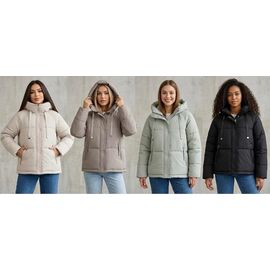 Фотография Куртка женская зимняя K2125 black р.M-2XL "FLORA" недорого оптом от прямого поставщика