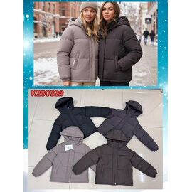 Фотография Куртка женская зимняя K26032 brown р.M-2XL "FLORA" недорого оптом от прямого поставщика