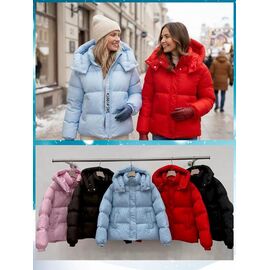 Фотография Куртка женская зимняя K5861 pink р.S-L "FLORA" недорого оптом от прямого поставщика