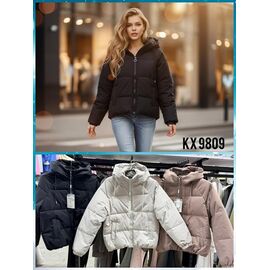 Фотография Куртка женская демисезонная KX9809 beige р.M-2XL "FLORA" недорого оптом от прямого поставщика
