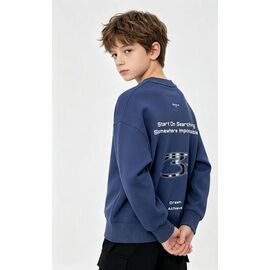Фотография Свитер детский на мальчика 12708 navy р.120-160 "Yalisi" недорого оптом от прямого поставщика