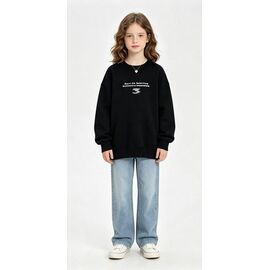 Фотография Свитер детский на девочку 12708-1 black р.120-160 "Yalisi" недорого оптом от прямого поставщика