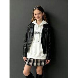 Фотография Худи детский на девочку 12727 white р.150-180 "Yalisi" недорого оптом от прямого поставщика