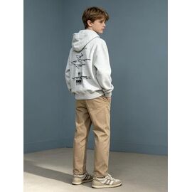 Фотография Худи детский на мальчика 12727-1 grey р.150-180 "Yalisi" недорого оптом от прямого поставщика