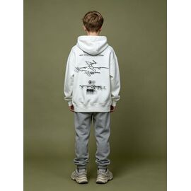 Фотография Худи детский на мальчика 12727-1 white р.150-180 "Yalisi" недорого оптом от прямого поставщика