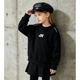 Фотография Свитер детский на девочку 12802-1 black р.120-160 "Yalisi" недорого оптом от прямого поставщика