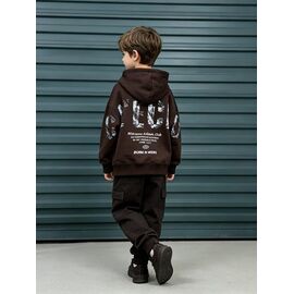 Фотография Худи детский на мальчика 12805 brown р.120-160 "Yalisi" недорого оптом от прямого поставщика