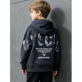 Фотография Худи детский на мальчика 12805 grey р.120-160 "Yalisi" недорого оптом от прямого поставщика