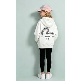 Фотография Худи детский на девочку 12809-1 white р.120-160 "Yalisi" недорого оптом от прямого поставщика
