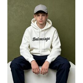 Фотография Худи детский на мальчика 12814-1 white р.150-180 "Yalisi" недорого оптом от прямого поставщика