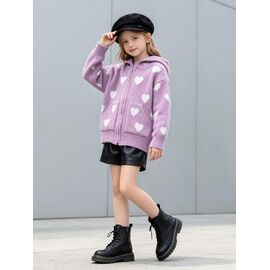 Фотография Кофта детская на девочку 367 lilac р.110-150 "Yalisi" недорого оптом от прямого поставщика