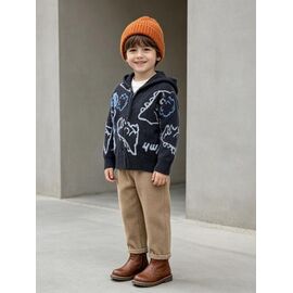 Фотография Кофта детская на мальчика 369 d.grey р.90-130 "Yalisi" недорого оптом от прямого поставщика