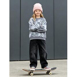 Фотография Свитер детский на девочку 5901 grey р.120-170 "Yalisi" недорого оптом от прямого поставщика