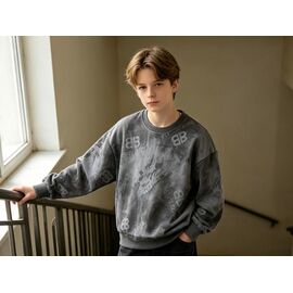 Фотография Свитер детский на мальчика 5901-1 d.grey р.120-170 "Yalisi" недорого оптом от прямого поставщика