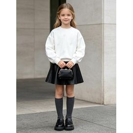 Фотография Свитер детский на девочку 5905 white р.120-170 "Yalisi" недорого оптом от прямого поставщика