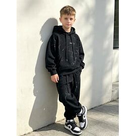 Фотография Костюм детский спортивный на мальчика YG219 black р.120-170 "Yalisi" недорого оптом от прямого поставщика