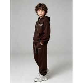 Фотография Костюм детский спортивный на мальчика YG220 brown р.120-170 "Yalisi" недорого оптом от прямого поставщика