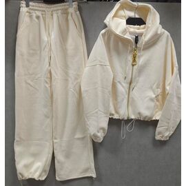 Фотография Костюм спортивный женский тёплый LR1941 l.beige р.M-XL "Lora" недорого оптом от прямого поставщика