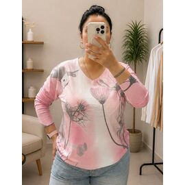 Фотография Свитер женский 25227 pink р.52-56 "Elena&Vika" недорого оптом от прямого поставщика