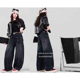 Фотография Джинсы детские на девочку 26979 navy р.10-14 "Фунтик" недорого оптом от прямого поставщика