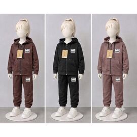 Фотография Костюм детский спортивный на девочку SV3627 brown р.3-7 "WHITE" недорого оптом от прямого поставщика
