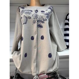 Фотография Туника женская 825 grey р.3XL-6XL "P.HEY" недорого оптом от прямого поставщика