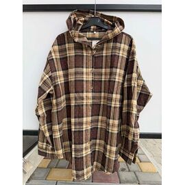 Фотография Рубашка женская 9933 brown р.3XL-6XL "P.HEY" недорого оптом от прямого поставщика