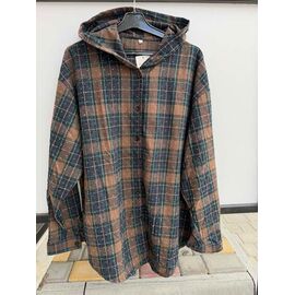 Фотография Рубашка женская 9933 brown-navy р.3XL-6XL "P.HEY" недорого оптом от прямого поставщика