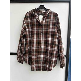 Фотография Рубашка женская 9933 brown-white р.3XL-6XL "P.HEY" недорого оптом от прямого поставщика