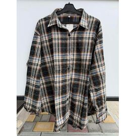 Фотография Рубашка женская 9937 black-beige р.3XL-6XL "P.HEY" недорого оптом от прямого поставщика