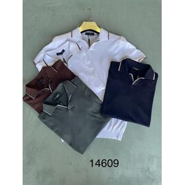 Фотография Футболка мужская 14609 white-black р.M-2XL "Moranny" недорого оптом от прямого поставщика