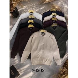 Фотография Свитер мужской 26302 d.beige р.M-2XL "Moranny" недорого оптом от прямого поставщика