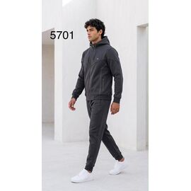 Фотография Костюм спортивный мужской 5701 grey р.S-2XL "Moranny" недорого оптом от прямого поставщика