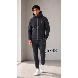 Фотография Костюм спортивный мужской 5748 grey р.S-2XL "Moranny" недорого оптом от прямого поставщика