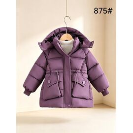 Фотография Курка детская зимняя на девочку 875 violet р.6-9 "Flong" недорого оптом от прямого поставщика