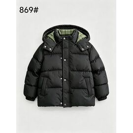 Фотография Курка детская зимняя на мальчика 869 black р.5-10 "Flong" недорого оптом от прямого поставщика