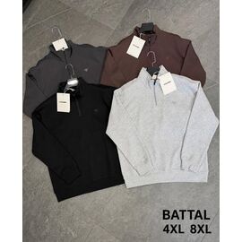 Фотография Свитер мужской F1816 grey р.4XL-8XL "F.T.H" недорого оптом от прямого поставщика