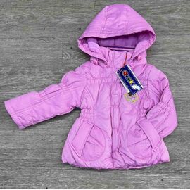 Фотография Куртка детская демисезонная на девочку 1963 pink р.80-104 "MirWear kids" недорого оптом от прямого поставщика