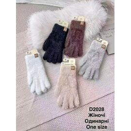 Фотография Перчатки утеплённые женские D2028 mix р.6.5-8.5 "Descarrilado" недорого оптом от прямого поставщика