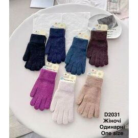 Фотография Перчатки утеплённые женские D2031 mix р.6.5-8.5 "Descarrilado" недорого оптом от прямого поставщика