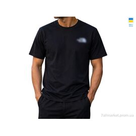 Футболка чоловіча Літо 80 чорний батал  tnf (4 шт. р.сітка3XL-6XL) "Sport style" недорого оптом від прямого постачальника