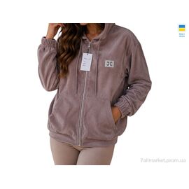 Кофта жіноча Весна/осінь 80 т.беж (4 шт. р.сітка3XL-6XL) "Sport style" недорого оптом від прямого постачальника